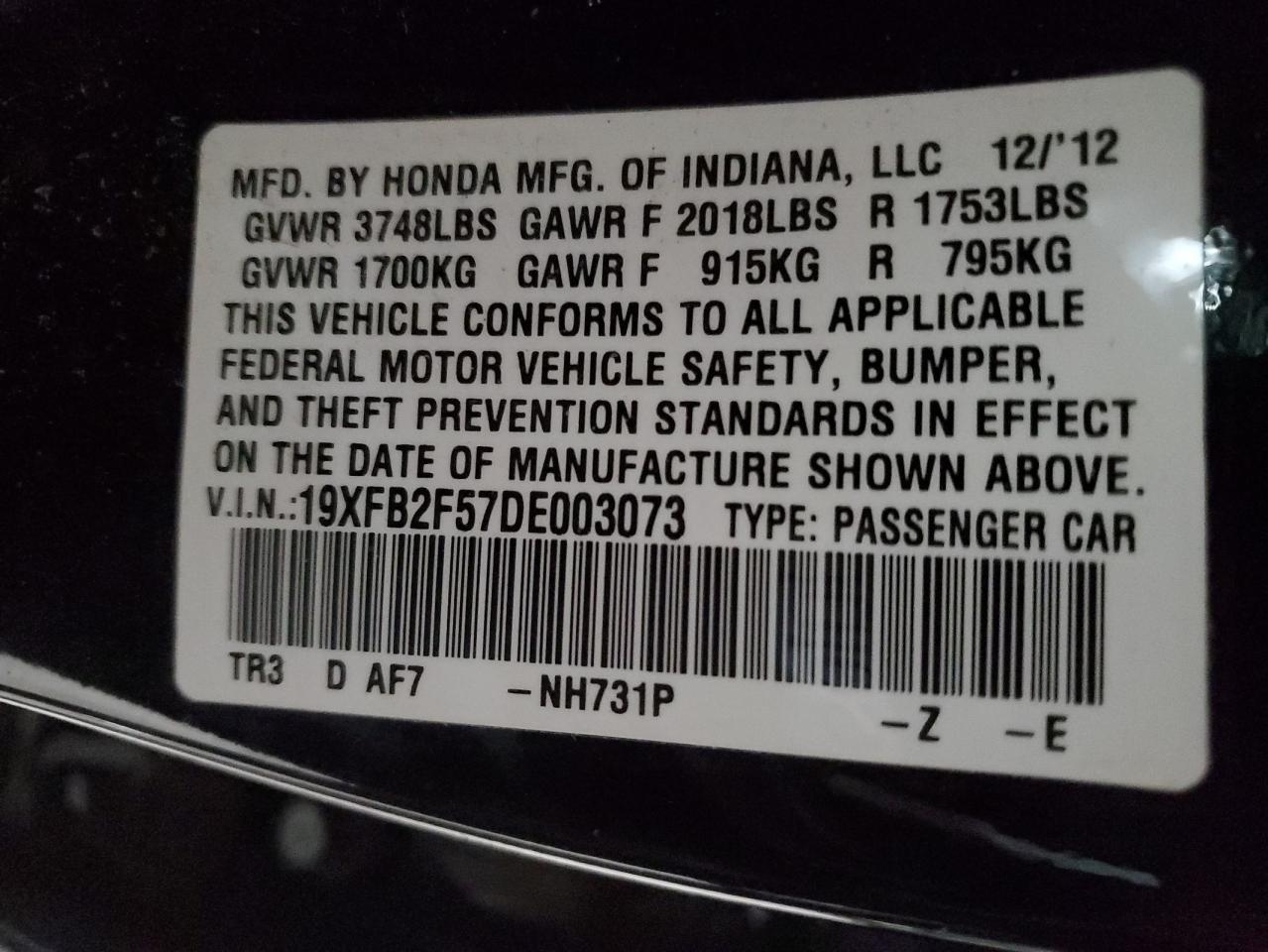 2013 Honda Civic - Image 15