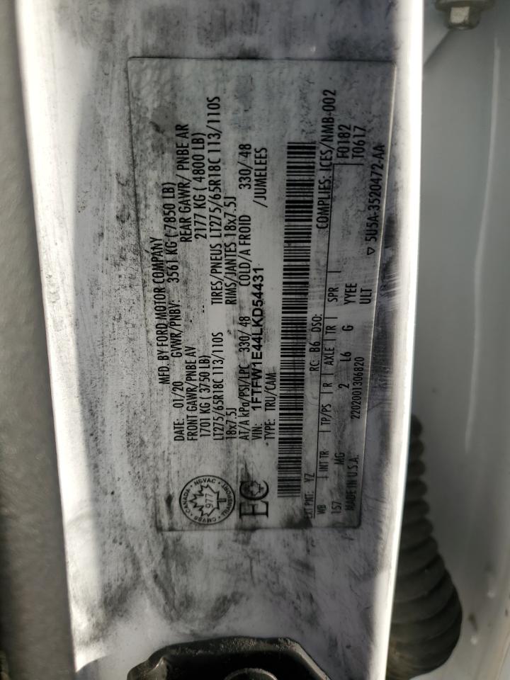 1FTFW1E44LKD54431 FORD F-150 2020