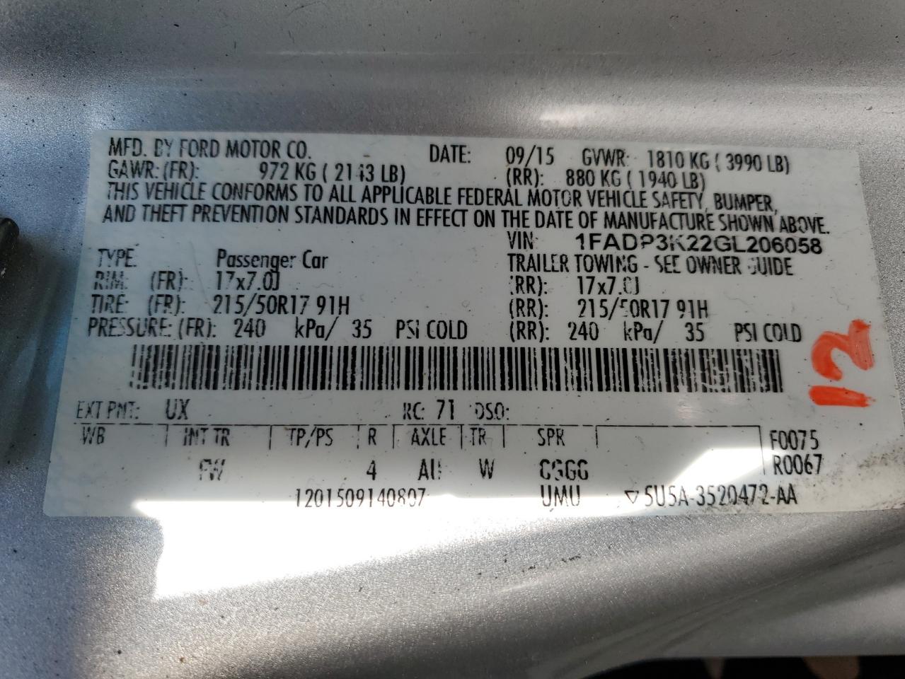 2016 Ford Focus - Image 12