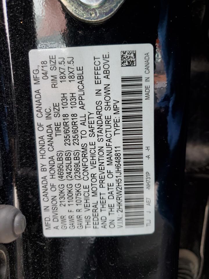 2HKRW2H51JH648811 HONDA CRV 2018