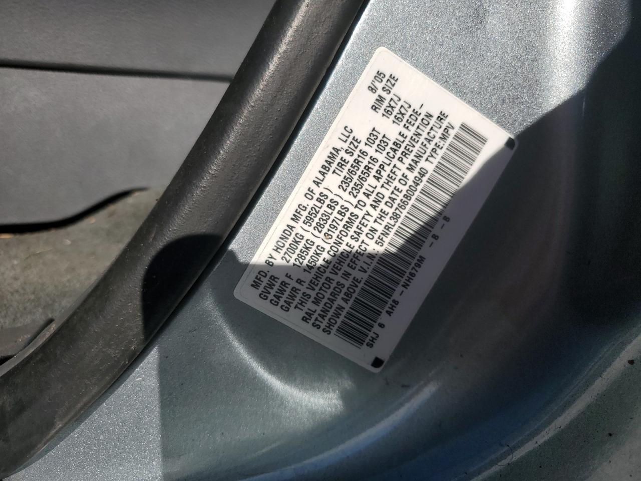 2006 Honda Odyssey - Image 13