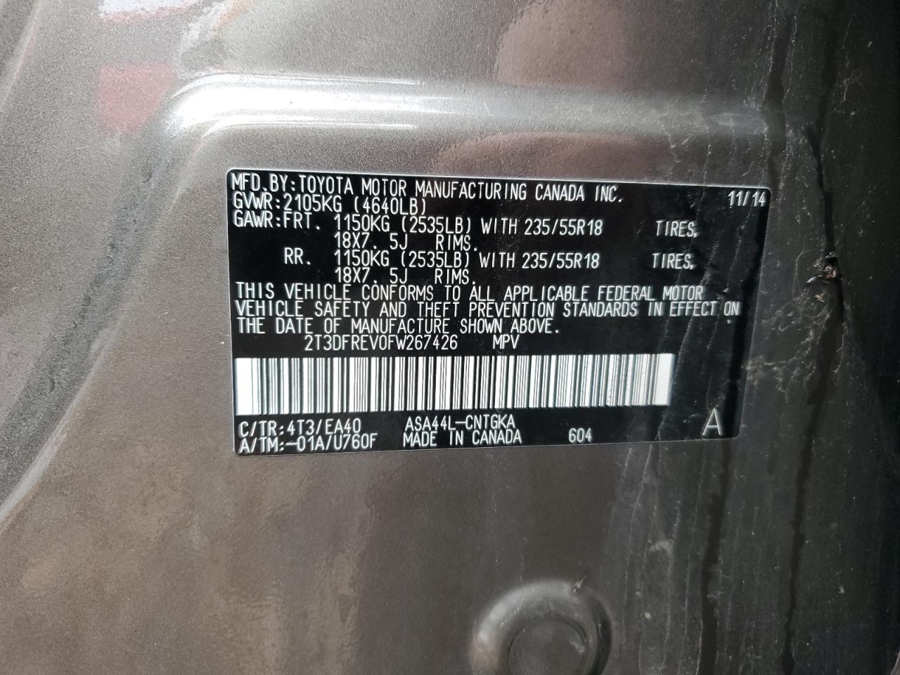 2015 Toyota RAV 4 - Image 13