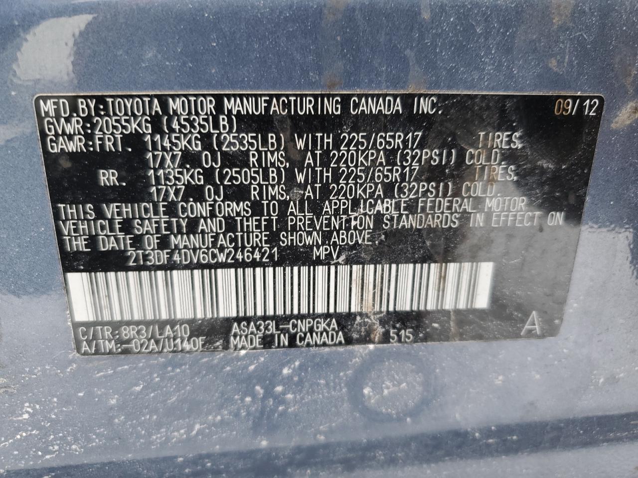 2012 Toyota RAV 4 - Image 13