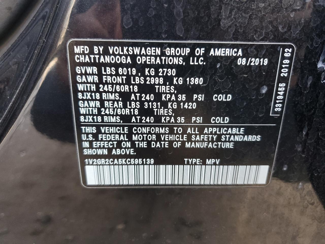 2019 Volkswagen Atlas - Image 15