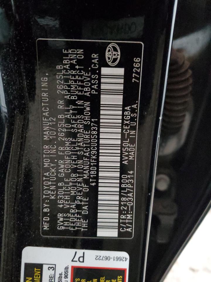 2012 Toyota Camry - Image 12