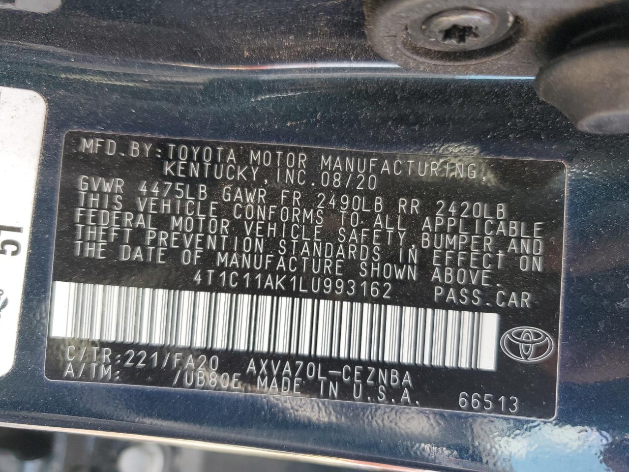 2020 Toyota Camry - Image 12