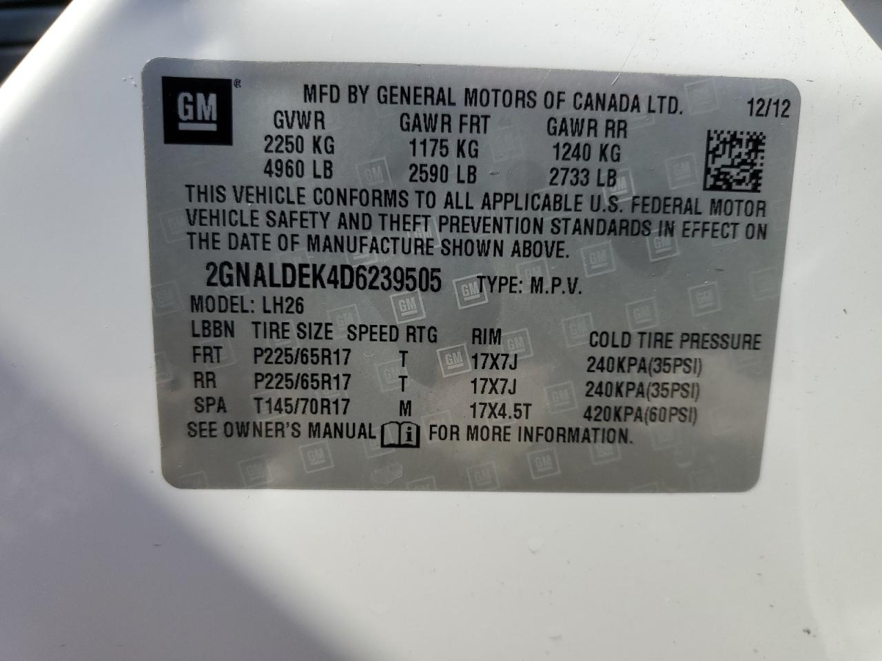 2013 Chevrolet Equinox - Image 14