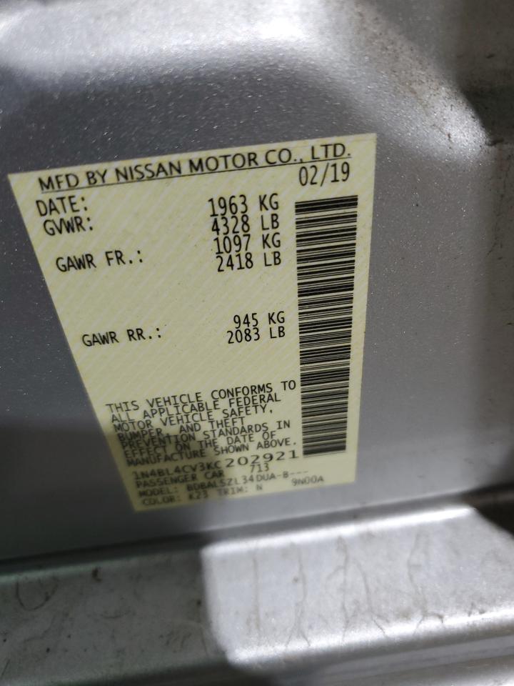 1N4BL4CV3KC202921 NISSAN ALTIMA 2019