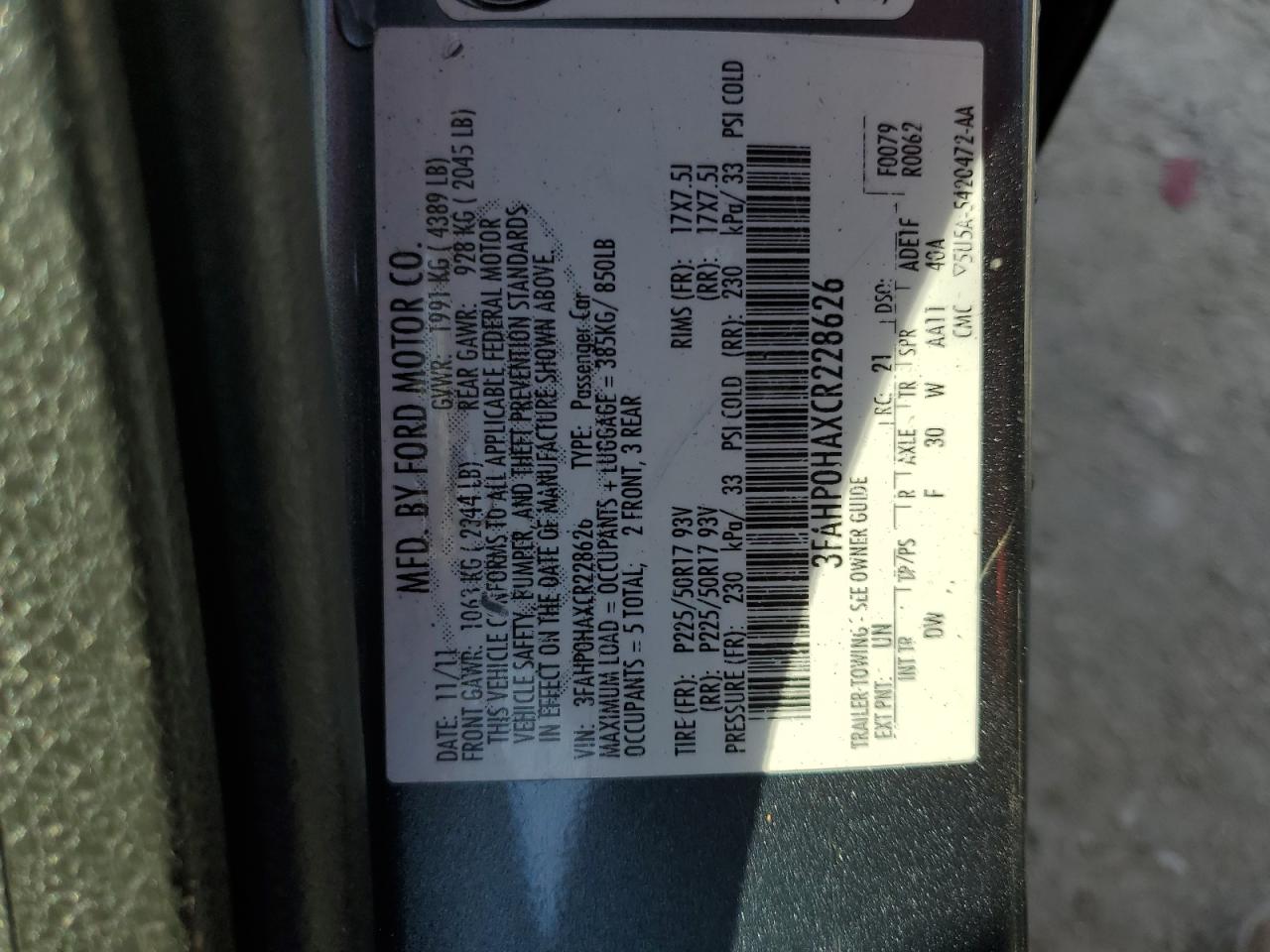 2012 Ford Fusion - Image 13