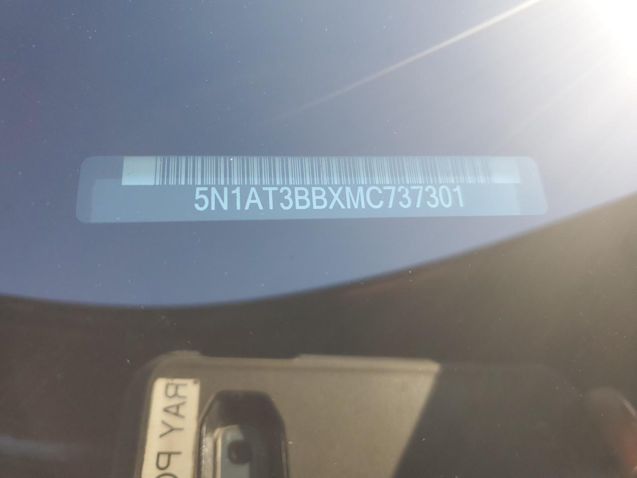 5N1AT3BBXMC737301 NISSAN ROGUE 2021