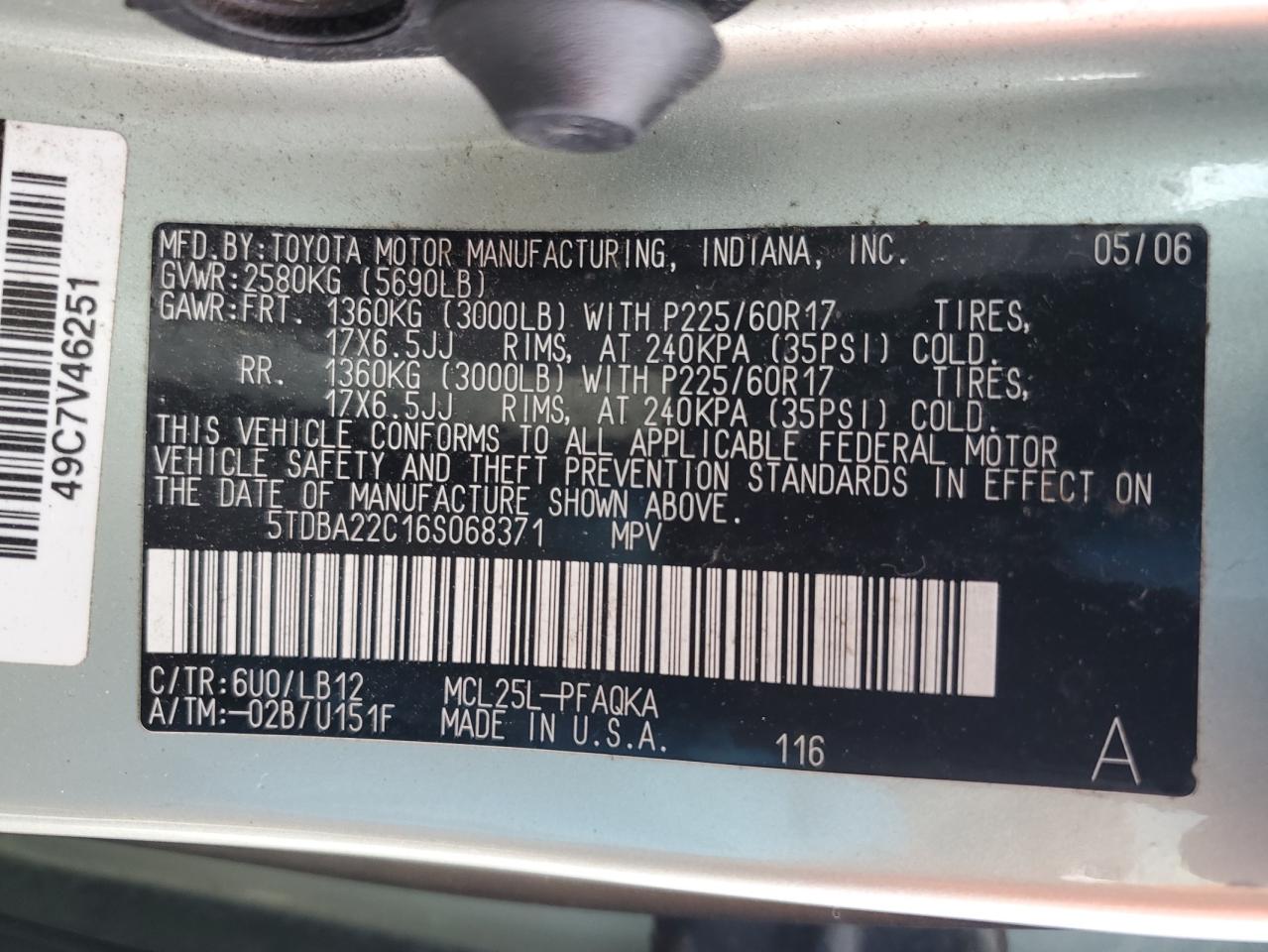 2006 Toyota Sienna - Image 13