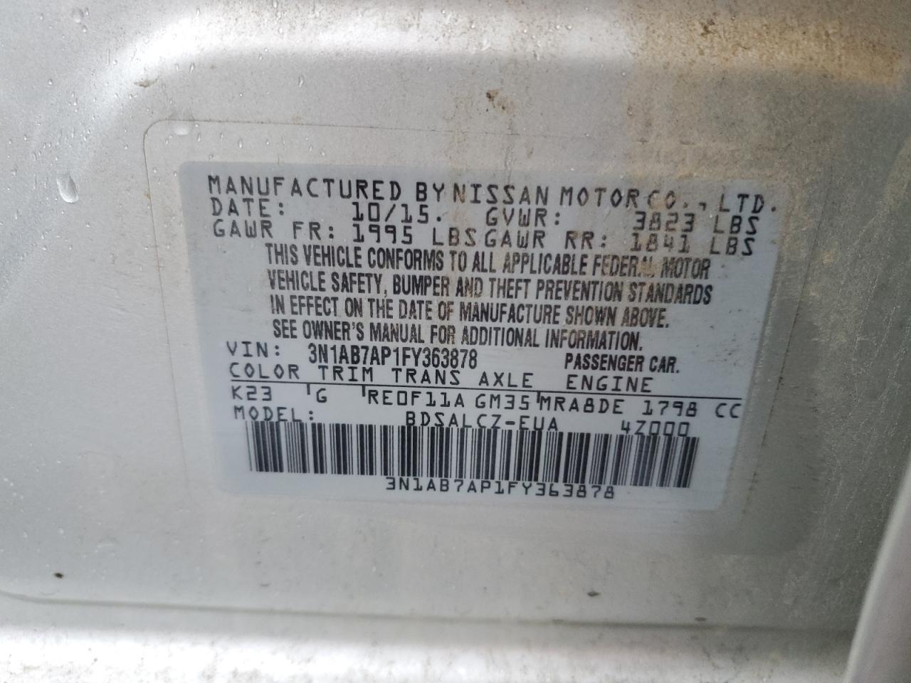 2015 Nissan Sentra - Image 14