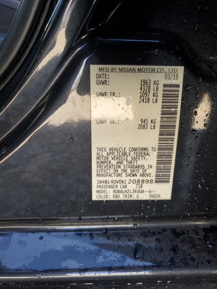 1N4BL4DV0KC208898 NISSAN ALTIMA 2019