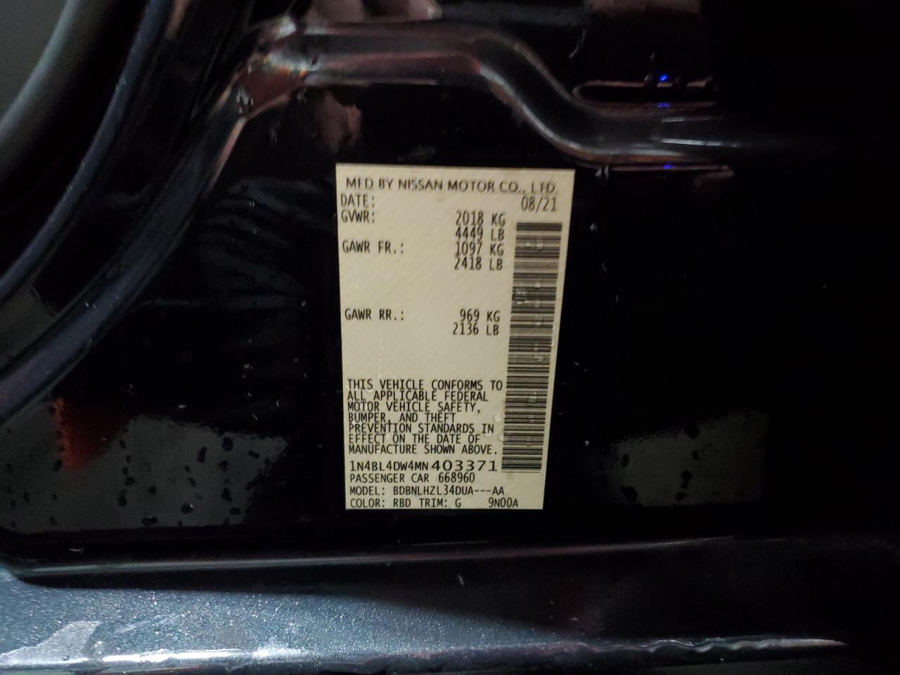 2021 Nissan Altima - Image 14