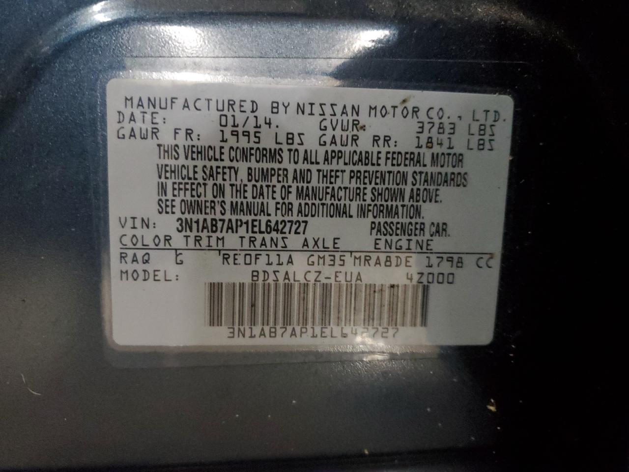 2014 Nissan Sentra - Image 12