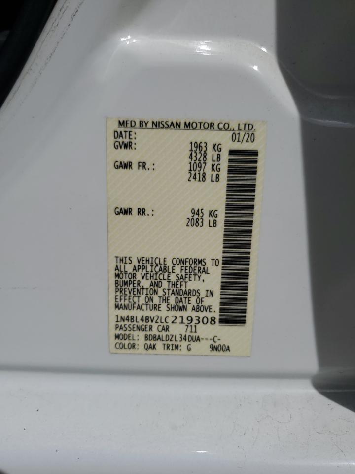 1N4BL4BV2LC219308 NISSAN ALTIMA 2020