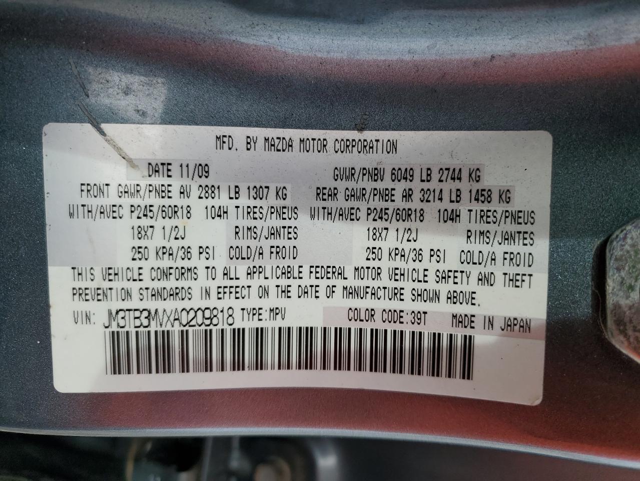 2010 Mazda CX-9 - Image 15
