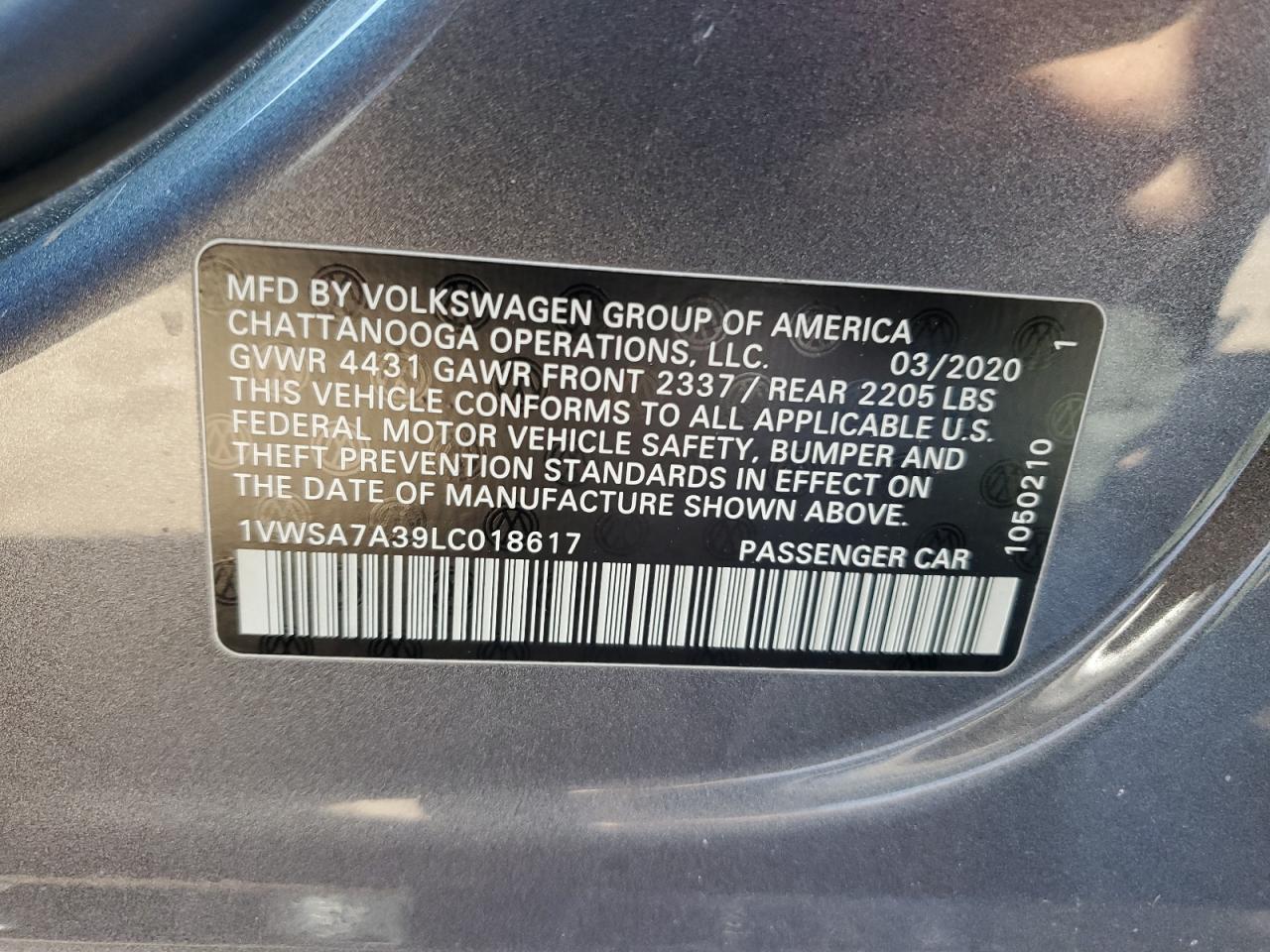 2020 Volkswagen Passat - Image 12