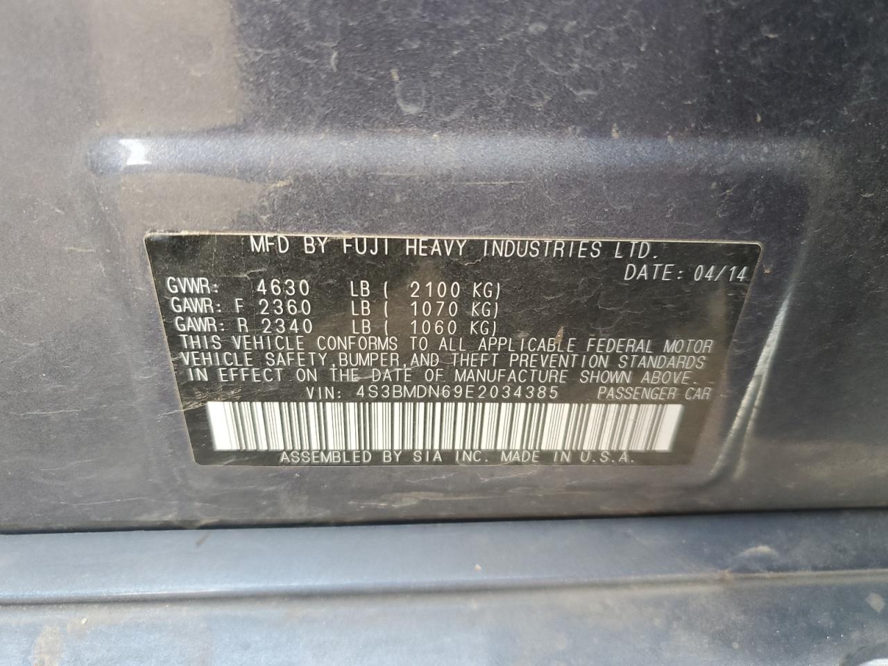 2014 Subaru Legacy - Image 12