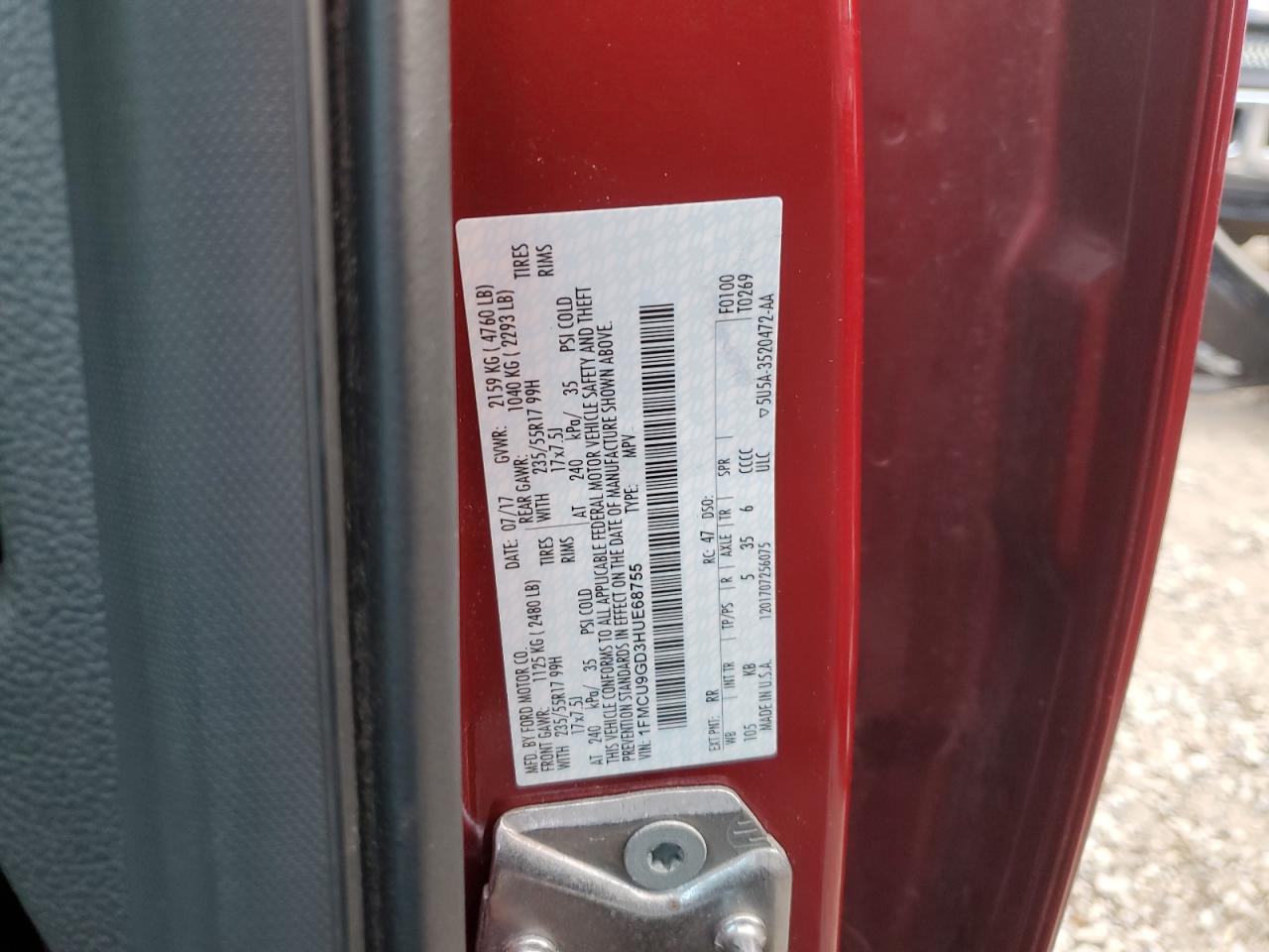 1fmcu9gd3hue68755 1FMCU9GD3HUE68755 2017 Ford Escape Se