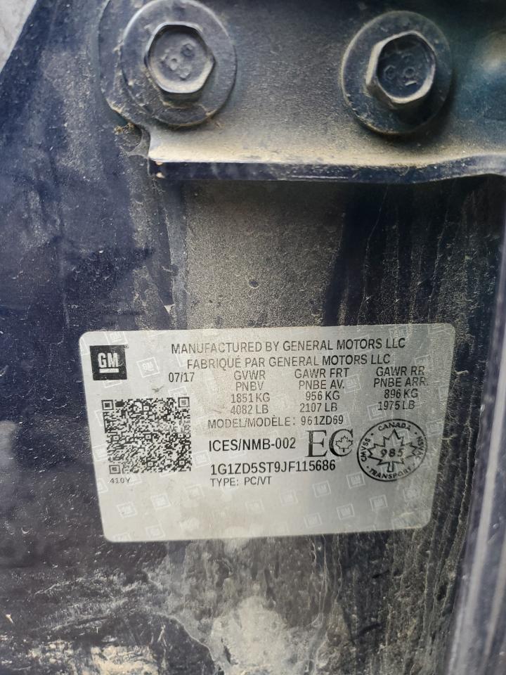 1G1ZD5ST9JF115686 CHEVROLET MALIBU 2018