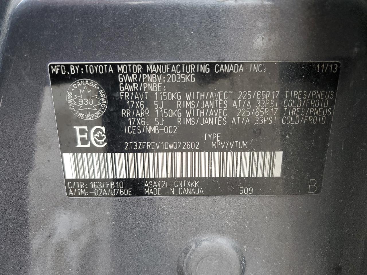 2013 Toyota RAV 4 - Image 13