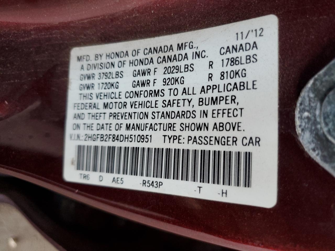 2013 Honda Civic - Image 12
