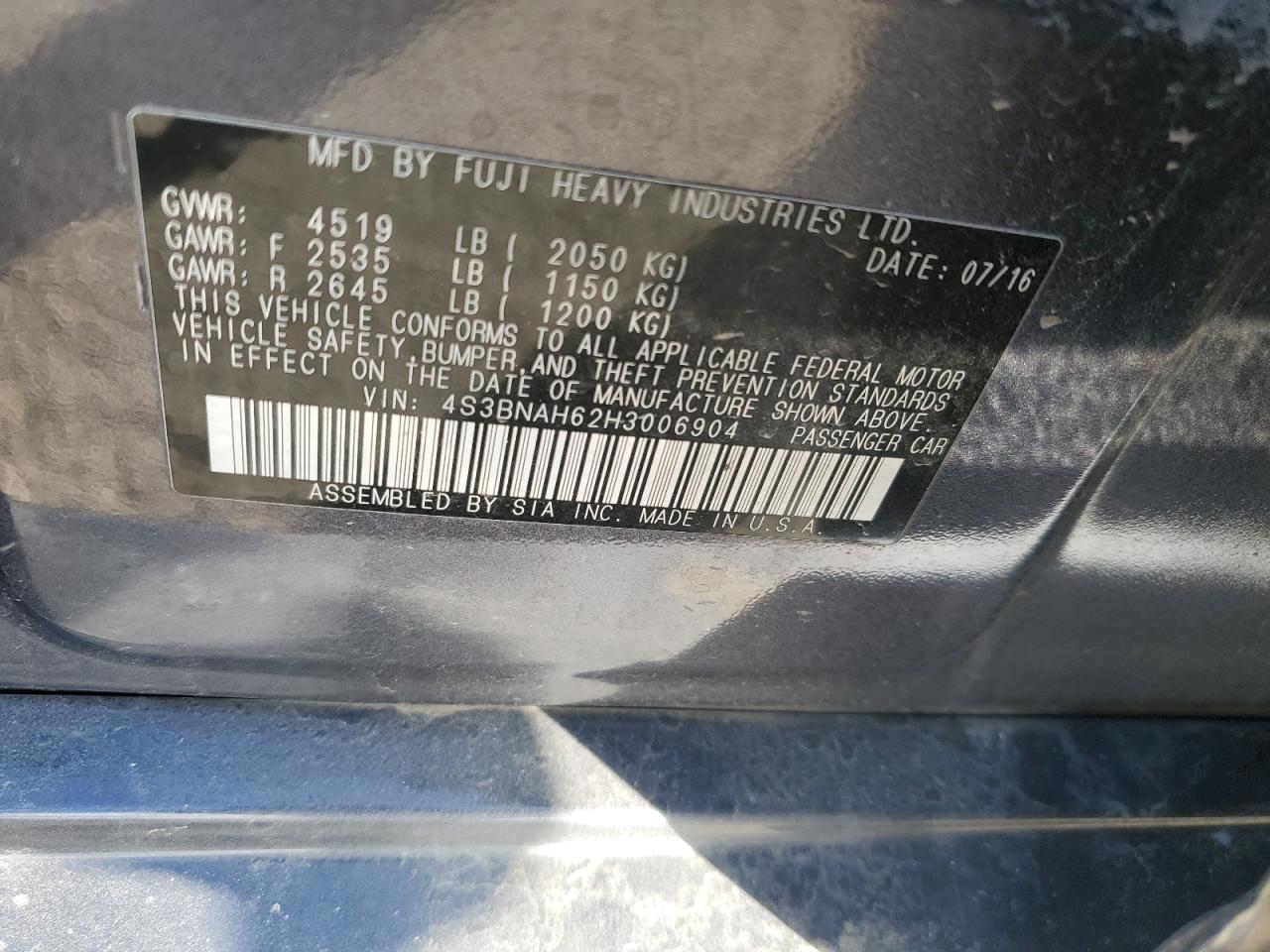 2017 Subaru Legacy - Image 12
