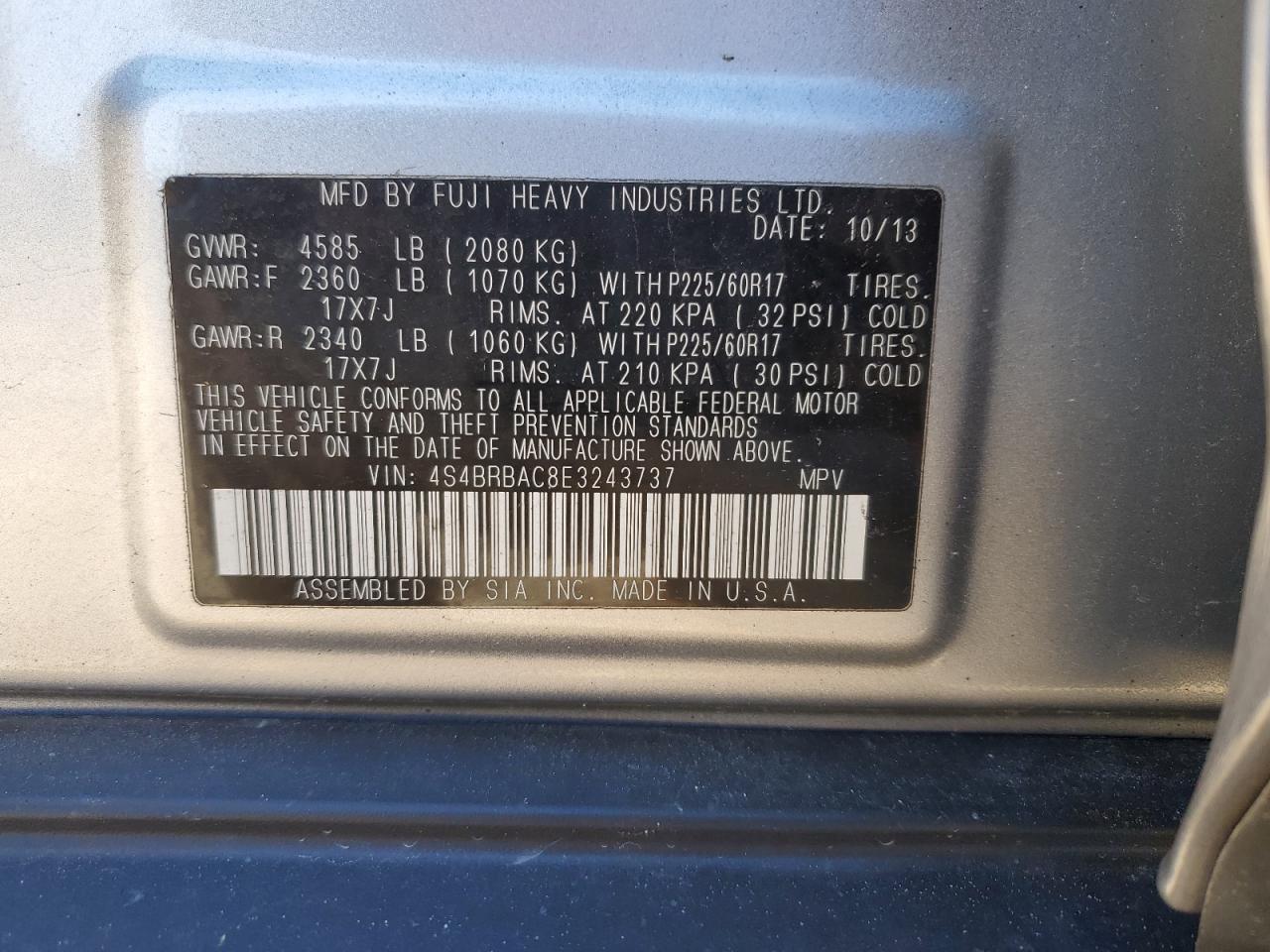 2014 Subaru Outback - Image 15