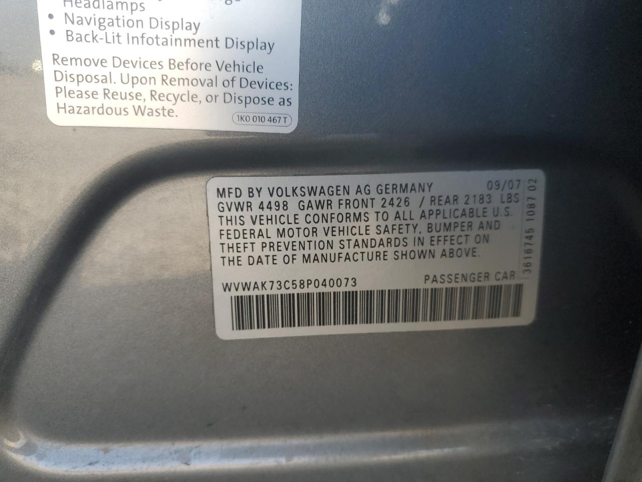 2008 Volkswagen Passat - Image 14