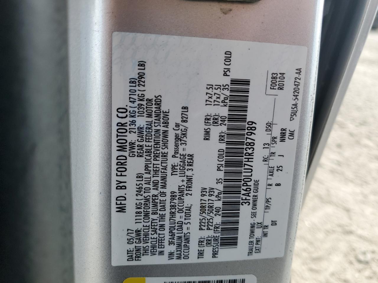 2017 Ford Fusion - Image 14