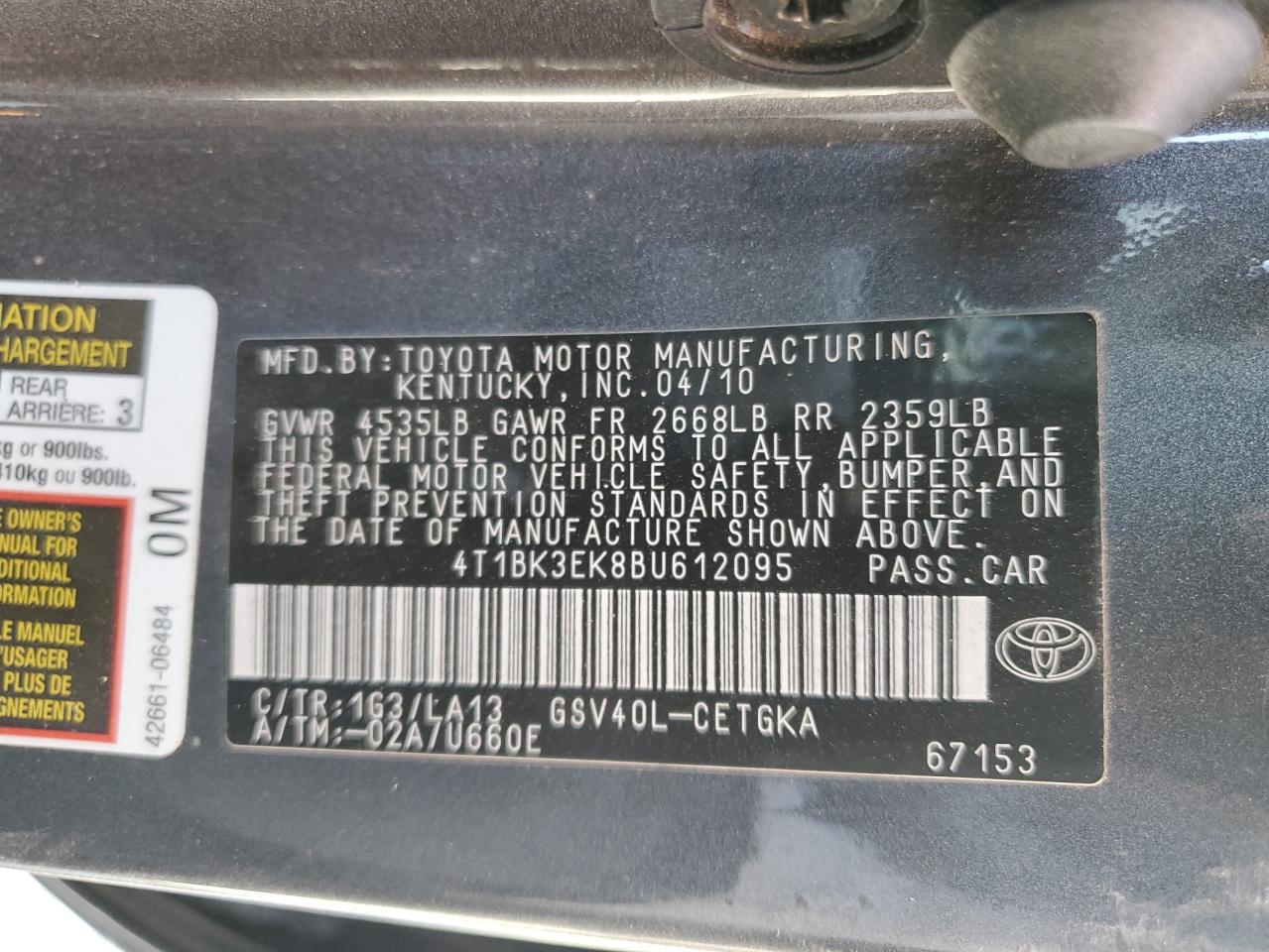 2011 Toyota Camry - Image 12
