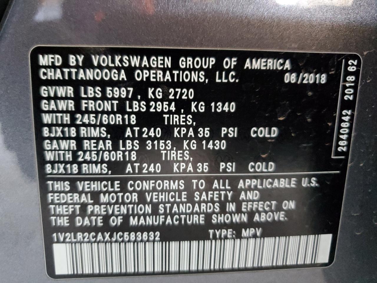 2018 Volkswagen Atlas - Image 13