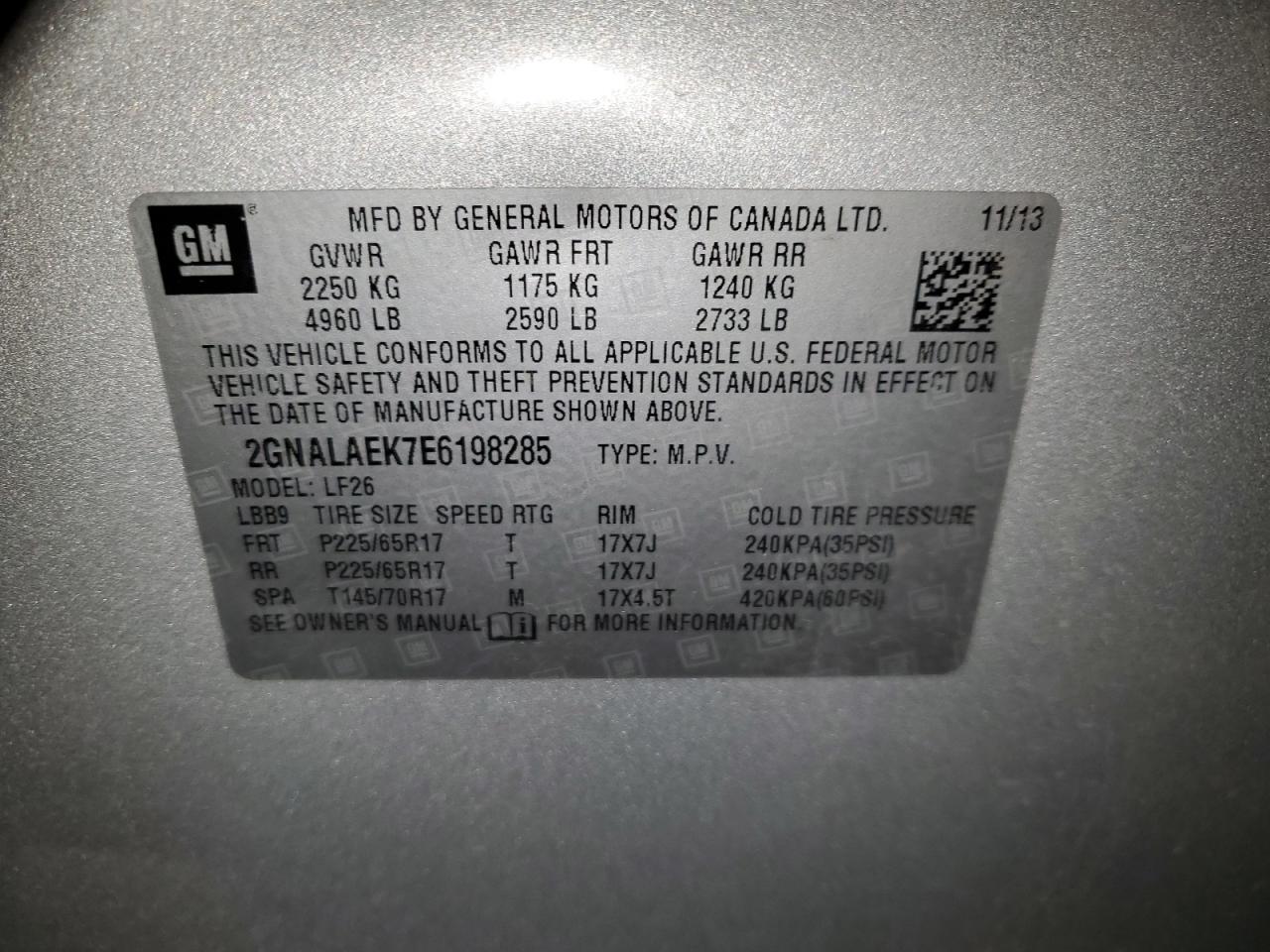 2014 Chevrolet Equinox - Image 12
