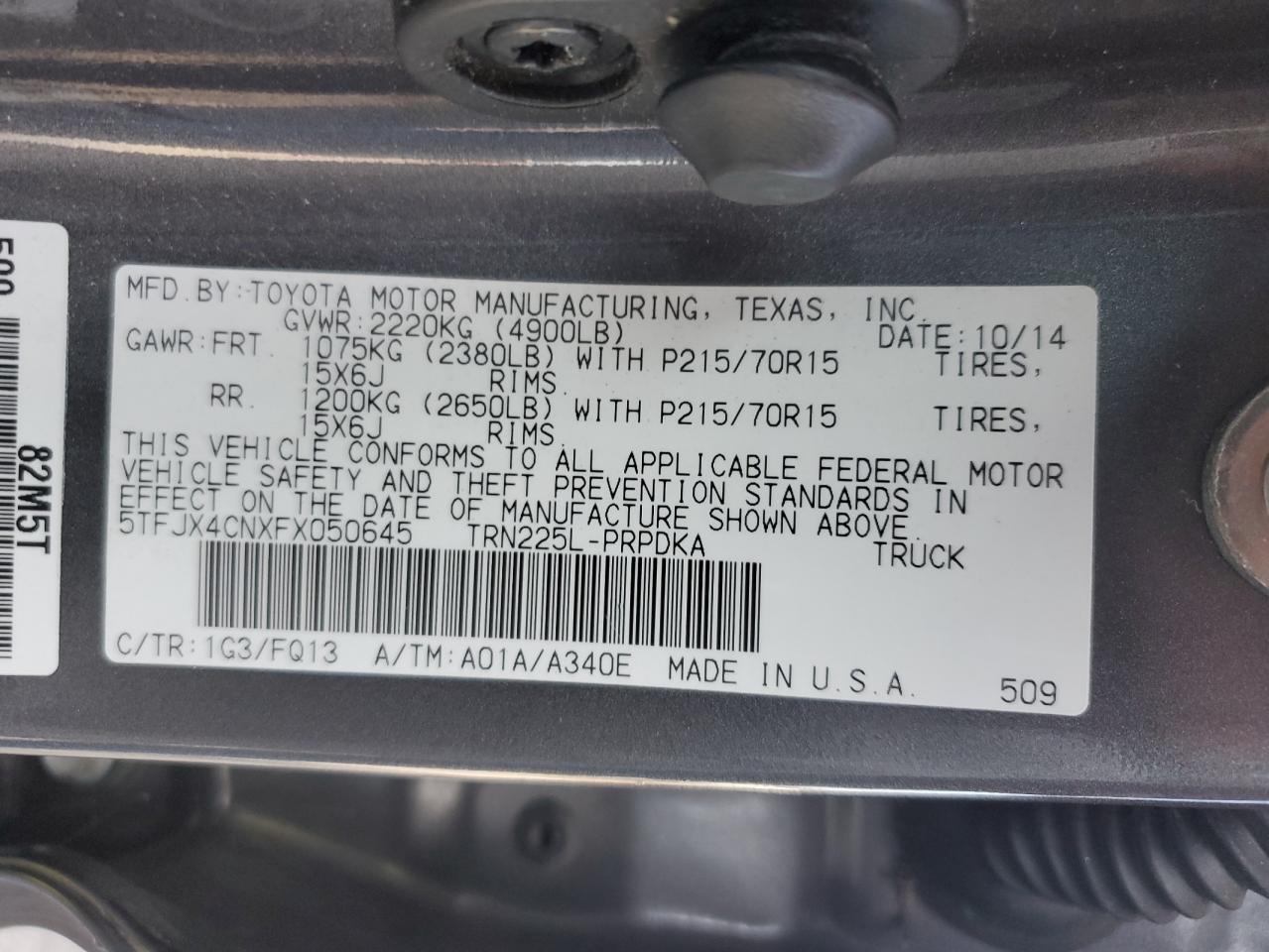 2015 Toyota Tacoma - Image 13