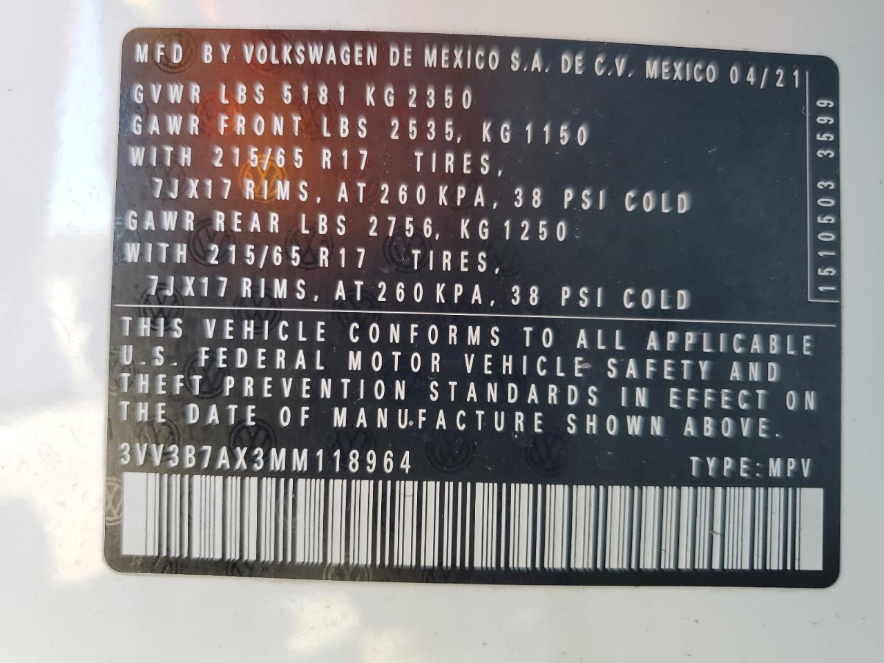 2021 Volkswagen Tiguan - Image 13