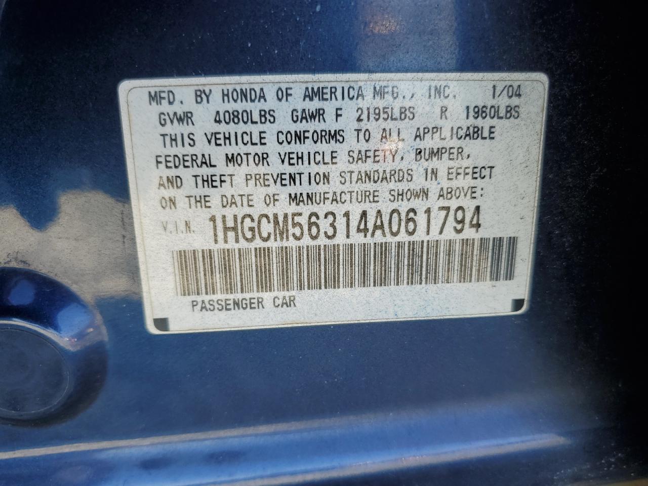 2004 Honda Accord - Image 12