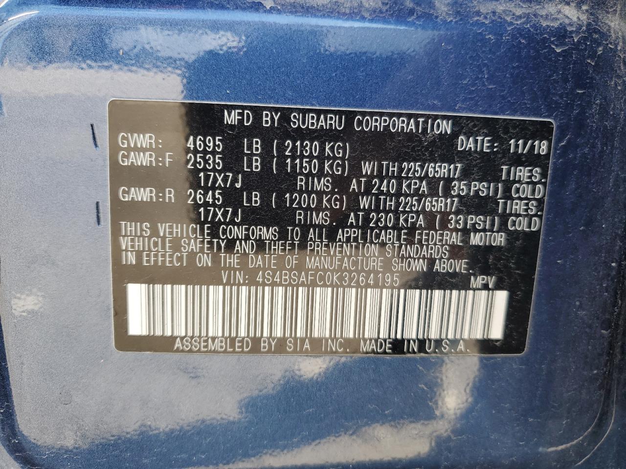 2019 Subaru Outback - Image 13
