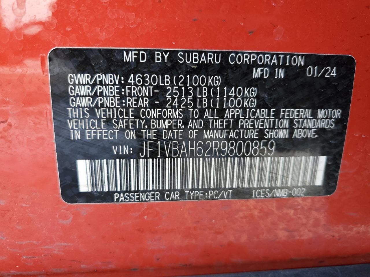 2024 Subaru WRX - Image 14