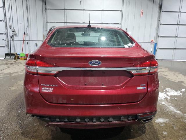 Sedans FORD FUSION 2017 Czerwony