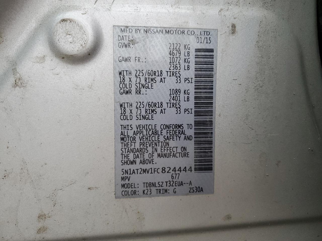 2015 Nissan Rogue - Image 13