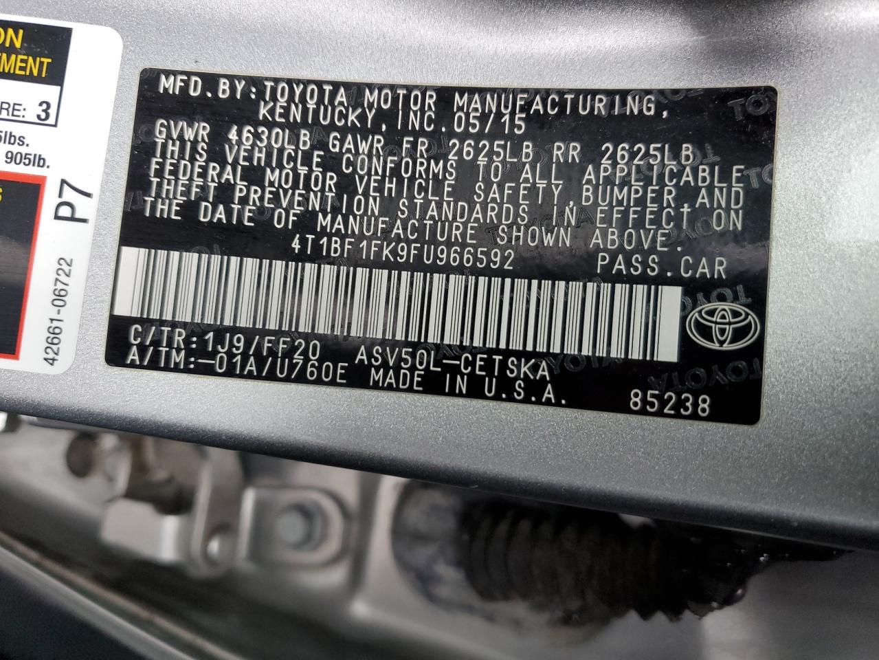 2015 Toyota Camry - Image 12