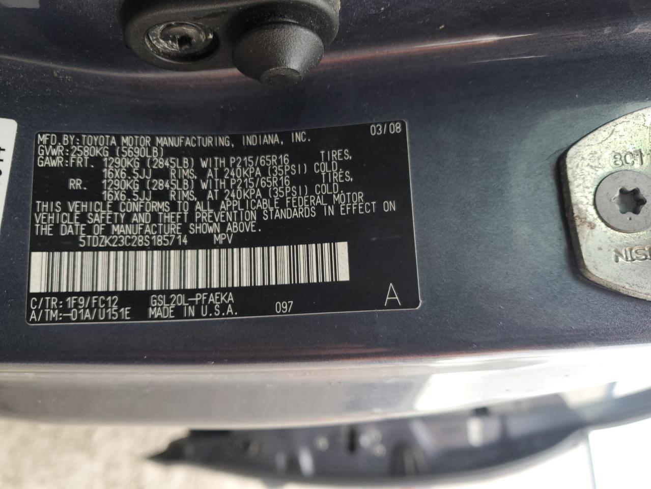 2008 Toyota Sienna - Image 13