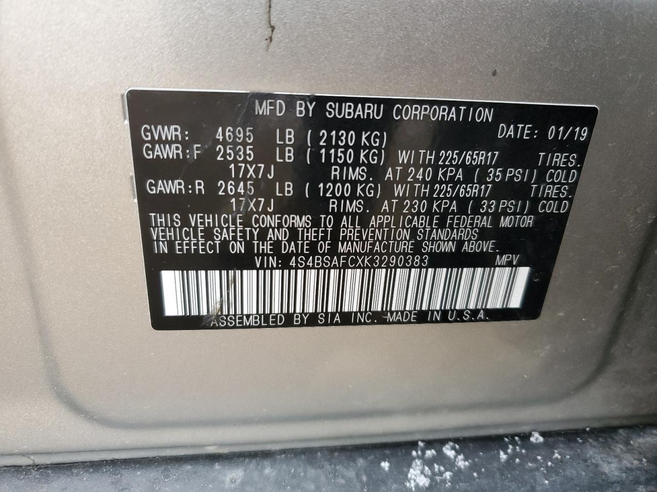 2019 Subaru Outback - Image 13