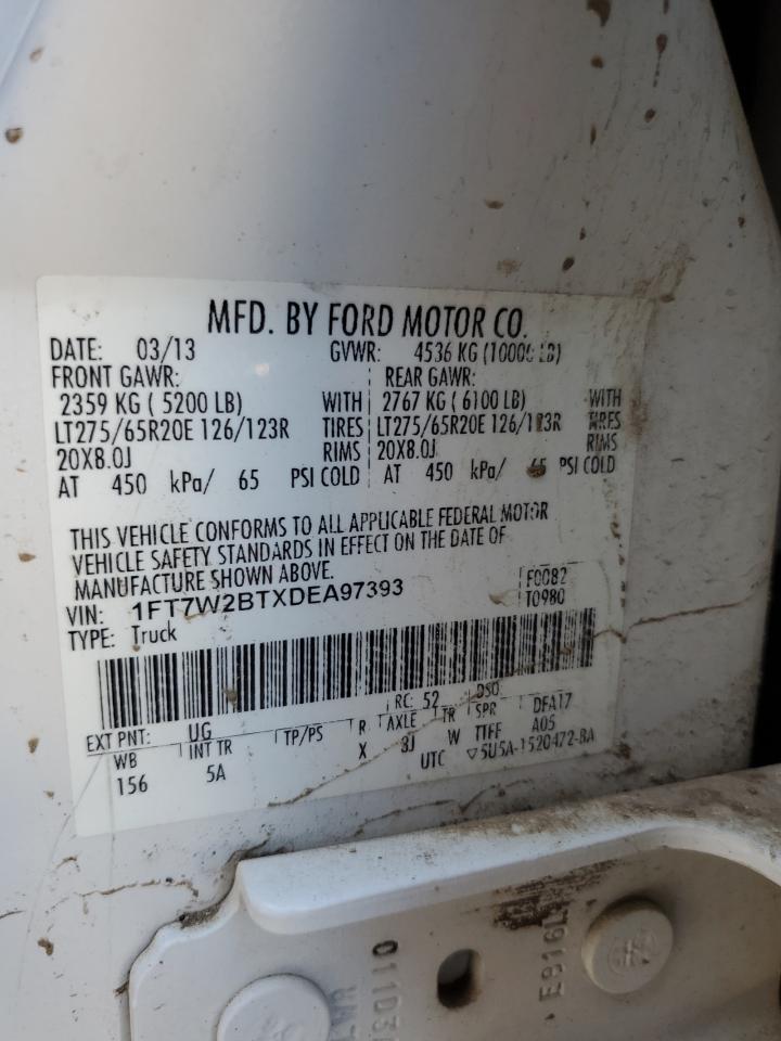2013 Ford F250 Super Duty VIN: 1FT7W2BTXDEA97393 Lot: 47379075