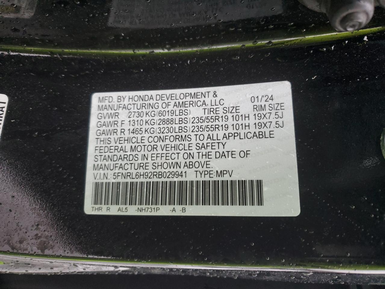 2024 Honda Odyssey - Image 13