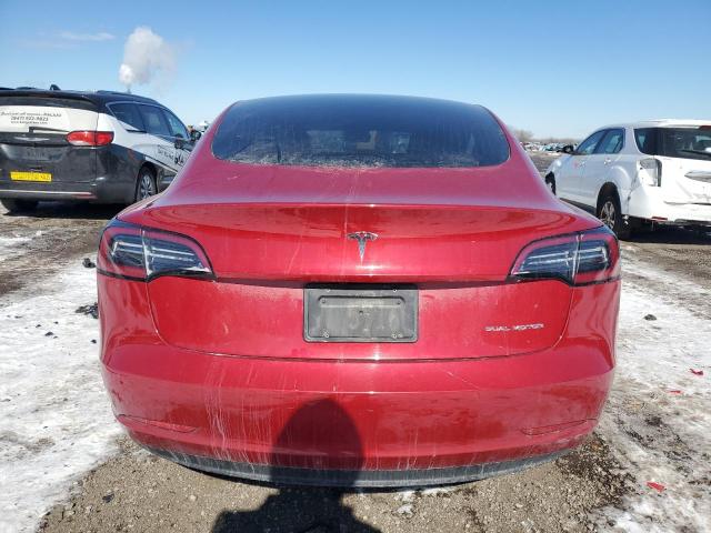  TESLA MODEL 3 2020 Czerwony