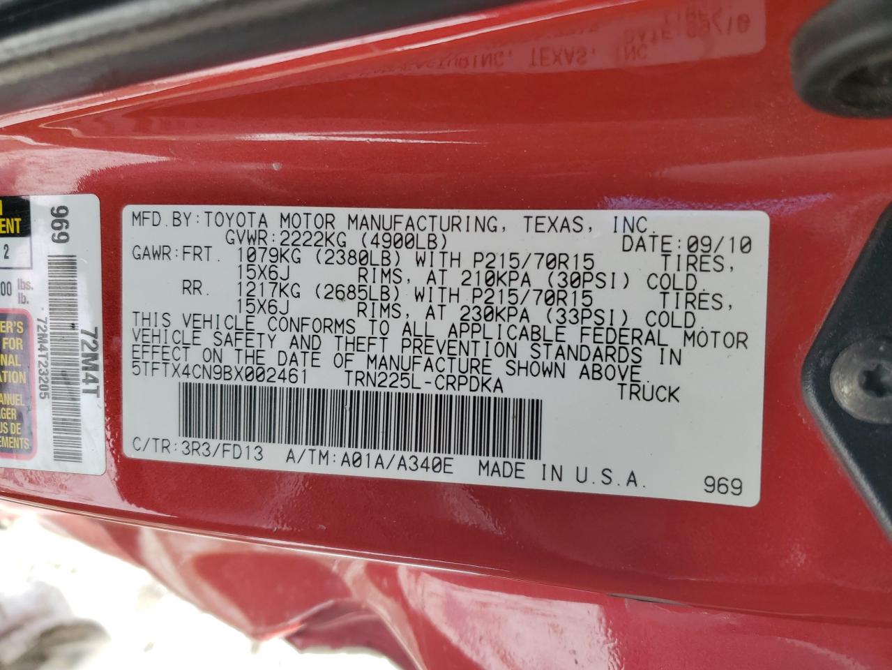 2011 Toyota Tacoma - Image 12