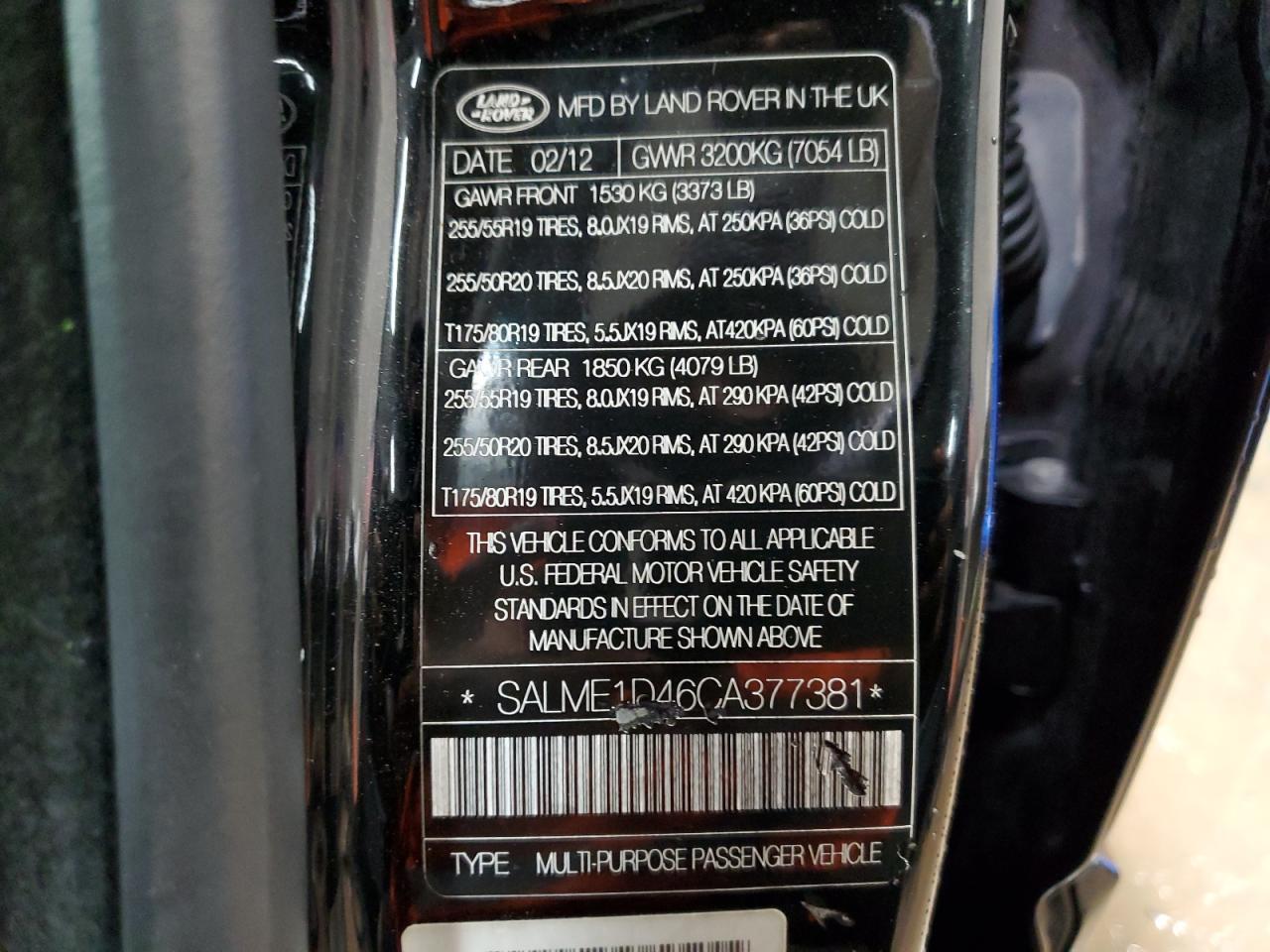 2012 Land Rover Range Rover - Image 12