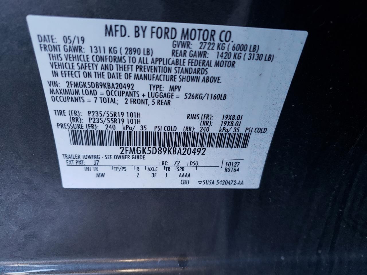 2019 Ford Flex - Image 14